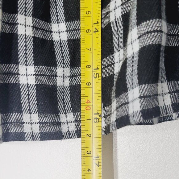 Ardene 2Pc Set Black White & Beige Two Pleated Plaid Mini Skirts Size XL - Picture 10 of 16